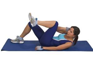 Woman doing crunches