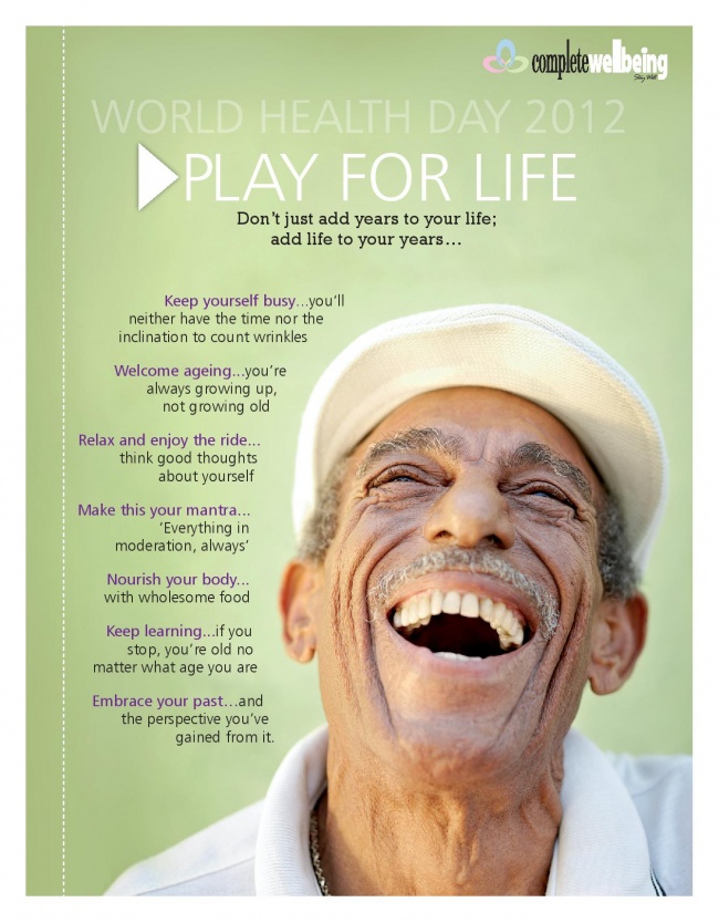 Play for Life - CW Poster for World Heath Day 2012
