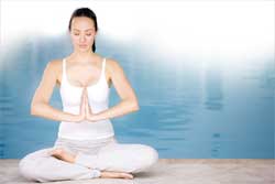 girl meditating