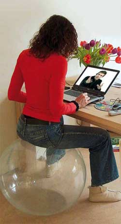 man woman in long distance relationship