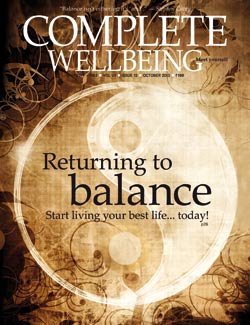Complete Wellbeing October 2013 issue cover -- Balance