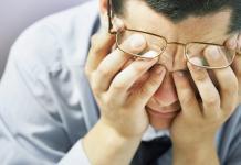 Stressed man experiencing burnout