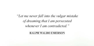 Being contradicted is not equal to being persecuted It's OK to be contradicted — Ralph Waldo Emerson