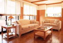Living room wooden flooring