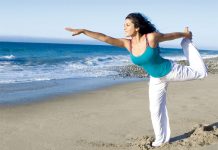 Lifestyle: your best medicine woman exercising on the beach