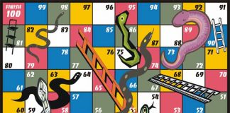 Snakes & Ladders board