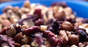 Assorted nuts in a bowl