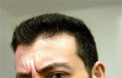 Guy giving suspicious looks