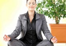Woman doing meditation