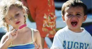 two kids