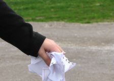 Unlearning, rather than learning, gets difficult with age Man throwing trash