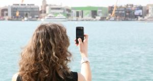 Girl taking pictures