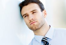 Man with a sad face