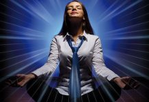 5 practical ways to apply the wisdom of Vedanta to workplace situations woman executive meditating