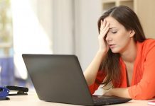 Here’s How I sidestepped Imminent Burnout at Work Tired woman working with a laptop / burnout concept