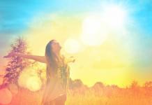 woman experiencing happiness