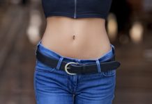 woman with slim waist, weight loss