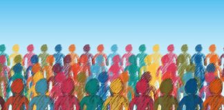 11 Ways to Make a Commitment to Conscious Living Illustrated coloured sketches of people: Concept of interconnected humanity in the time of the coronavirus pandemic