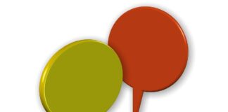 Your emotional vocabulary reflects the degree of your wellbeing Emotional vocabulary concept | Red and green speech bubble