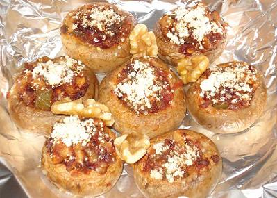 Stuffed mushrooms with walnuts - Complete Wellbeing