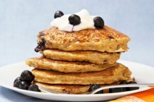 Quinoa pancakes — High protein breakfast option