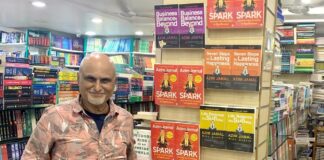 Ignite your inner SPARK — An interview with Azim Jamal Azim Jamal posing with his new book SPARK and his other books