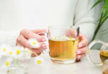 Chamomile tea cup — it's one of the popular natural sleep aids
